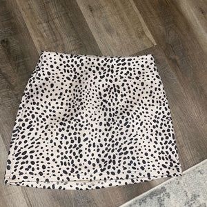 Cheetah print skirt